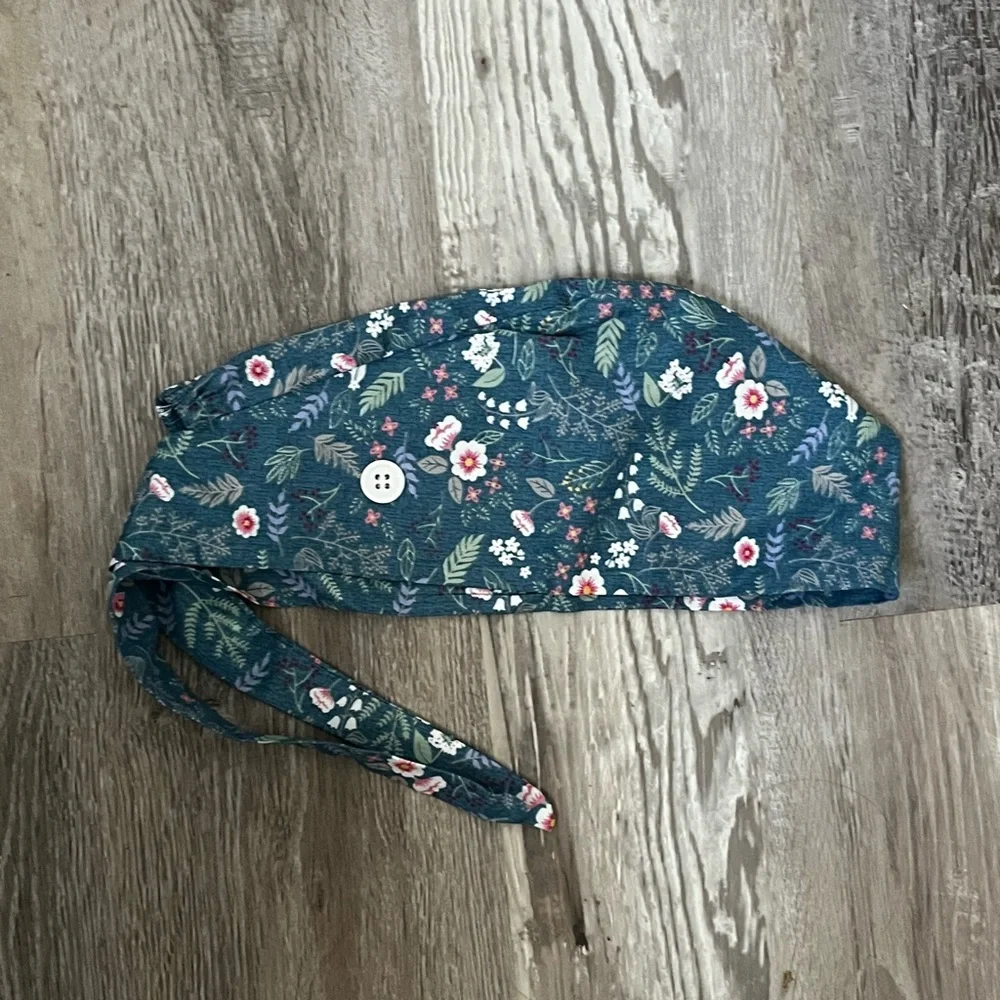 Flower Scrub Cap - Picture 2 of 2
